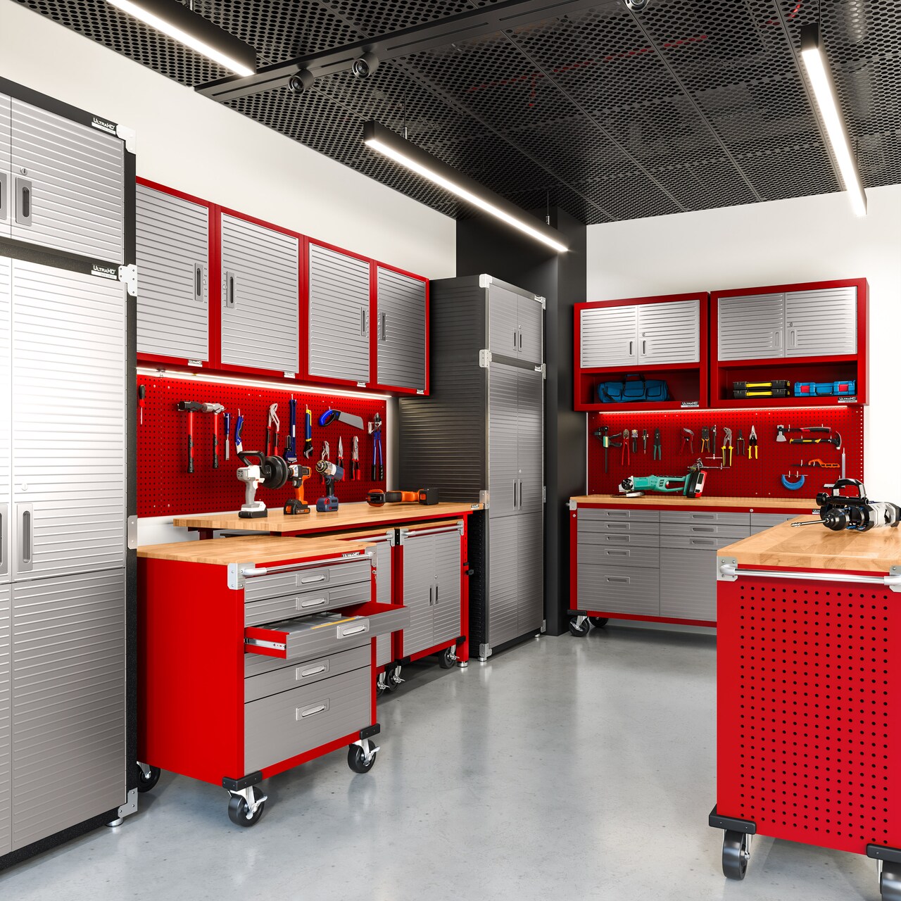 Seville Classics UltraHD Double Door Wall Cabinet, 36" W x 12" D x 30" H